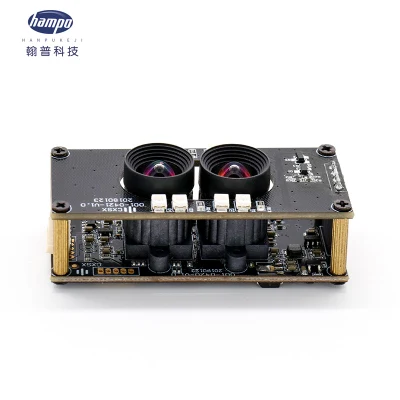 3MP Binocular Dual Lens USB Camera Module with No Distortion Lens Synchronization for Face Recognition